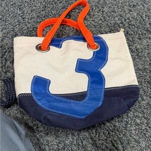 Sailor's Canvas Tote with Orange Rope Handles